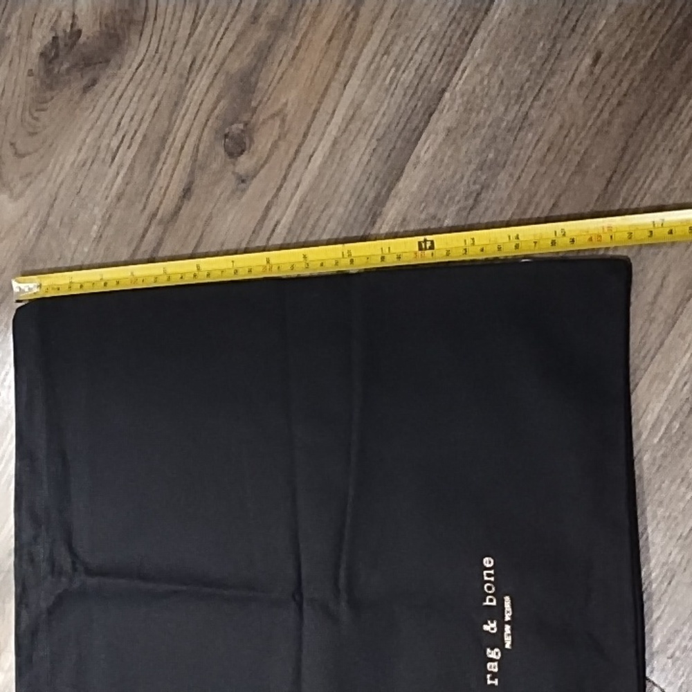 rag & bone Black Logo Drawstring Pouch - Picture 4 of 6